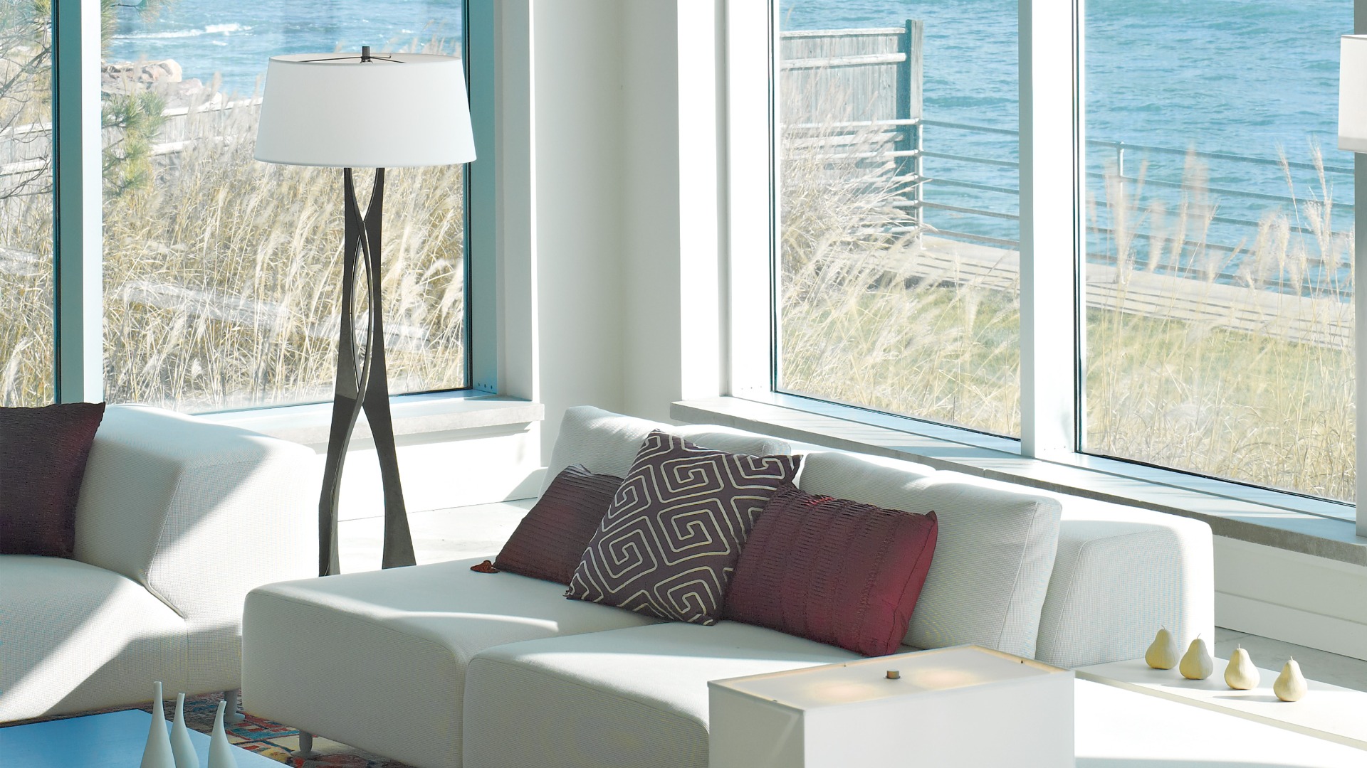 Hubbardton Forge Moreau collection in a living space